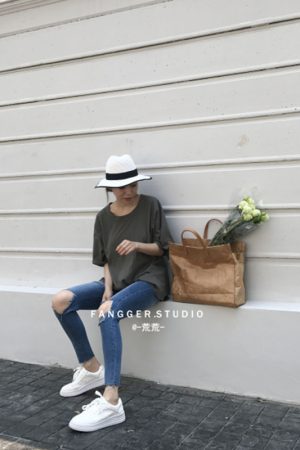 2024 Korean Style Women's Shoulder Crossbody Bag, Vintage Large Capacity Kraft Paper Tote for Everyday Use