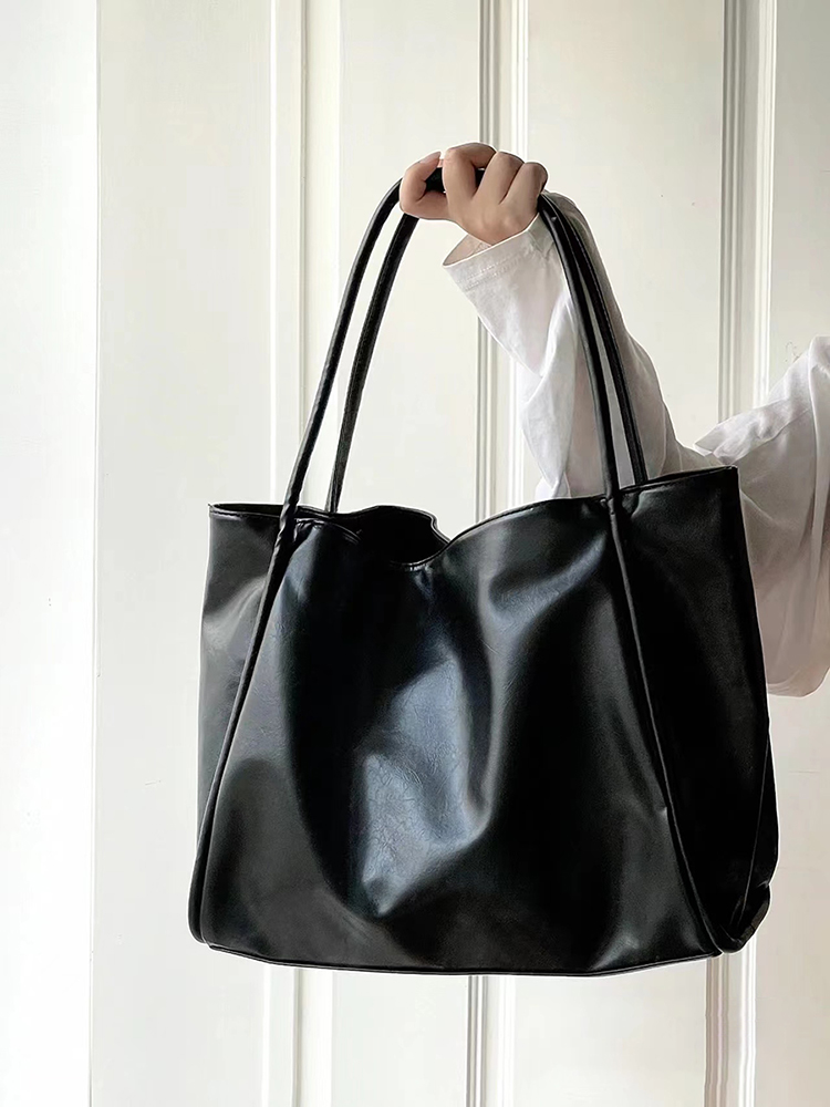 2024 Korean Style Women's Textured Tote Bag - Large Capacity Shoulder Bag for Spring Summer Fashion 2024 Korean Style Women's Textured Tote Bag - Large Capacity Shoulder Bag for Spring Summer Fashion
