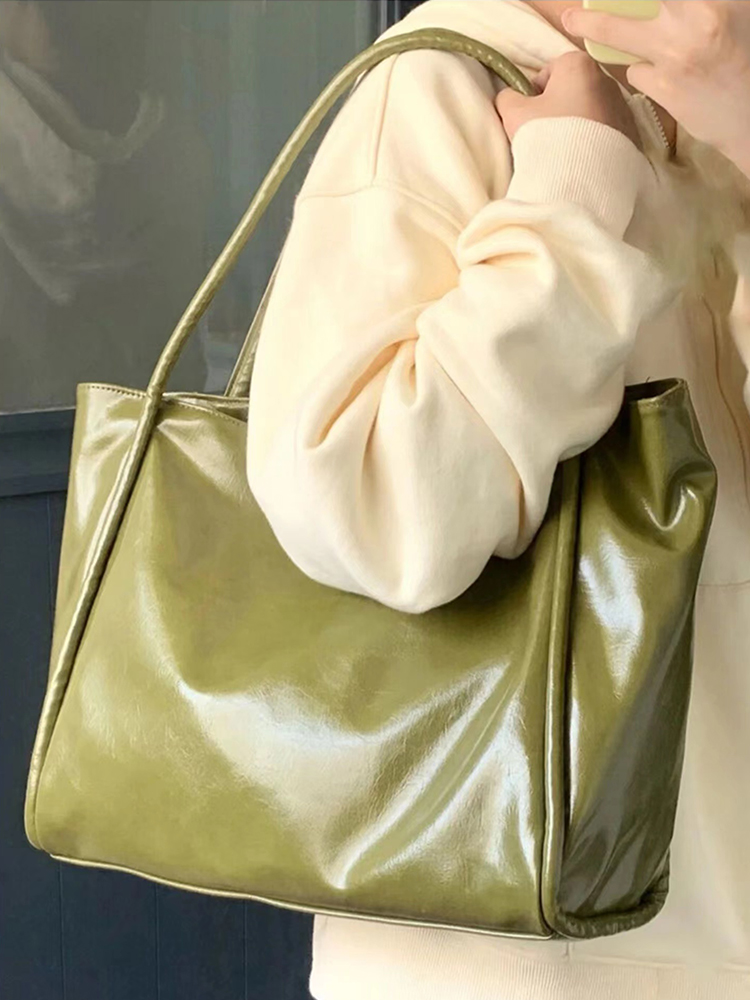 2024 Korean Style Women's Textured Tote Bag - Large Capacity Shoulder Bag for Spring Summer Fashion 2024 Korean Style Women's Textured Tote Bag - Large Capacity Shoulder Bag for Spring Summer Fashion