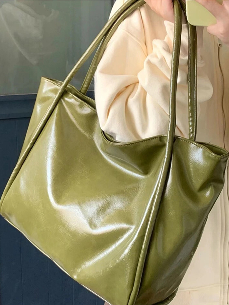 2024 Korean Style Women's Textured Tote Bag - Large Capacity Shoulder Bag for Spring Summer Fashion 2024 Korean Style Women's Textured Tote Bag - Large Capacity Shoulder Bag for Spring Summer Fashion