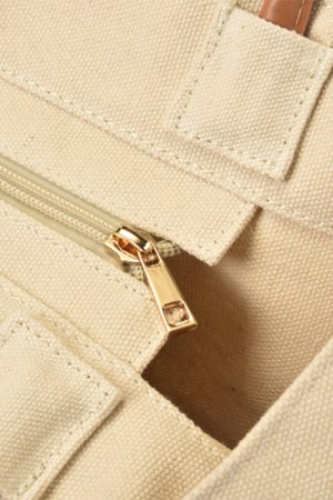 2024 Minimalist Large Capacity Shoulder Canvas Tote Bag - Dongdaemun Style Women's Shopping Bag