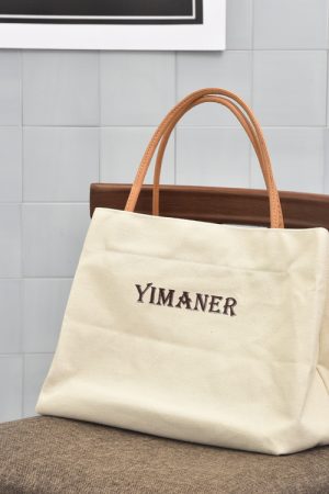 2024 Minimalist Large Capacity Shoulder Canvas Tote Bag - Dongdaemun Style Women's Shopping Bag