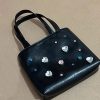 2024 Silver Leather Gemstone Underarm Bag with Diamond Embellishments & Rhinestone Phone Chain - Small Tote Shoulder Bag