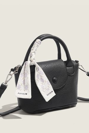 2024 Trendy Summer Small Crossbody Bags for Women, Versatile Korean-Style Textured Scarf Tote Bucket Bags