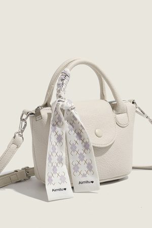 2024 Trendy Summer Small Crossbody Bags for Women, Versatile Korean-Style Textured Scarf Tote Bucket Bags