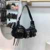 2024 Women's Multi-Pocket Rivet Tote Bag - Hot Girl Underarm Motorcycle Style Shoulder Crossbody Bag