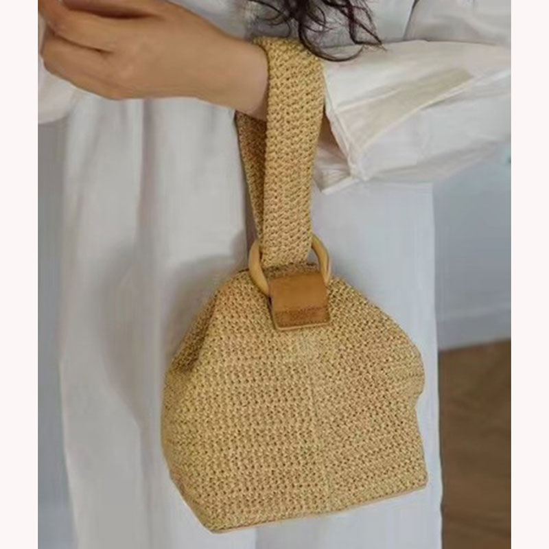 2024 Women's Straw Woven Bag, Handheld & Crossbody, Versatile Simple Design, Trendy Korean Style 2024 Women's Straw Woven Bag, Handheld & Crossbody, Versatile Simple Design, Trendy Korean Style
