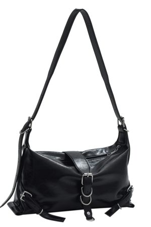 2025 Black Soft Leather Large Capacity Casual Tote Bag for Women - Korean Style Fashion Shoulder and Crossbody Bag