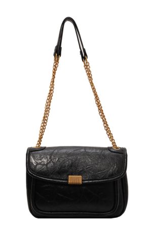 2025 High-End Textured Chain Shoulder Crossbody Bag for Women - Fashionable Commuting Underarm Style