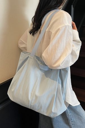 2025 Japanese-Style Large Capacity Tote Bag for Women - Casual Versatile Shoulder Bag for College and Work Commuting