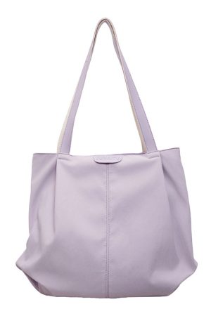2025 Japanese-Style Large Capacity Tote Bag for Women - Casual Versatile Shoulder Bag for College and Work Commuting
