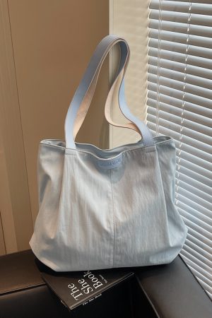 2025 Japanese-Style Large Capacity Tote Bag for Women - Casual Versatile Shoulder Bag for College and Work Commuting