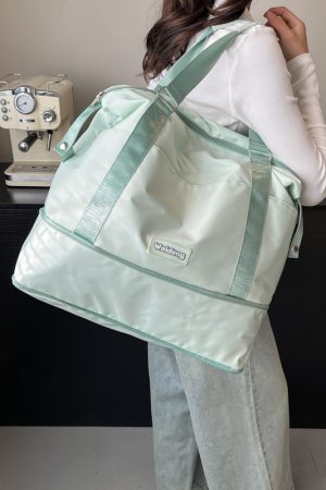 2025 Large Capacity Dry Wet Separation Travel Bag - Sports Fitness Maternity Storage Luggage for Short-Distance Trips