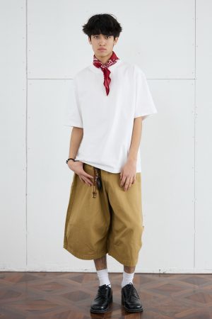 2025 Men's Seven-Point Pants - Casual Wide-Leg Workwear, Loose Fit Draping Shorts for Versatile Everyday Style