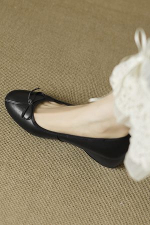 2025 New Spring Summer Women's Red Wedge Heels - First Layer Cowhide, Height-Increasing Shallow Mouth Design