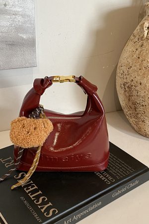 2025 Retro Textured Small Crossbody Bag for Women - Versatile Shiny Shoulder Handbag, Chic Fashion Accessory