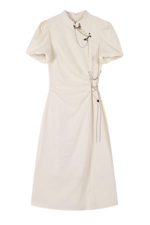 2025 Spring Qipao Dress for Women, National Style Chinese Dress, Young Women's Summer Fashion, Elegant Asian-Inspired Design