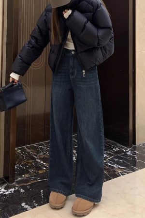 2025 Straight-Leg Jeans for Women, Narrow Wide-Leg Pants for Petite & Plus-Size, Slimming Loose Fit Fashion