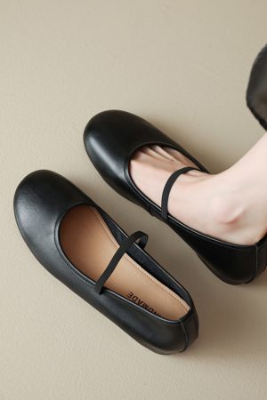 2025 Summer Genuine Leather Flat Hidden Height Mary Jane Shoes for Women in Silver - Stylish Shallow Mouth Size 41