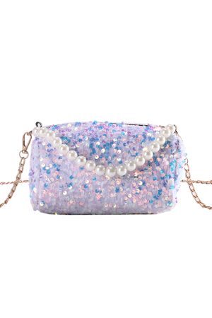 2025 Summer High-End Sequined Crossbody Bag - Versatile Women's Shoulder Bag in Niche Fashion Style