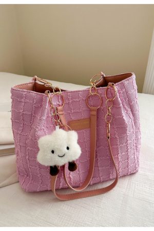 2025 Summer Minimalist High-End Large Handbag for Women - Versatile Shoulder Tote Bag with Spacious Capacity for Commuting