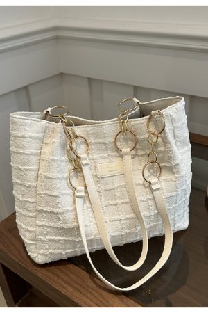 2025 Summer Minimalist High-End Large Handbag for Women - Versatile Shoulder Tote Bag with Spacious Capacity for Commuting