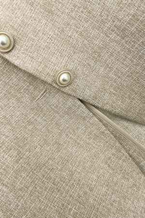 2025 Summer Off-White Women's Vintage High-End Short Suit Jacket - Chic 90s Inspired Design