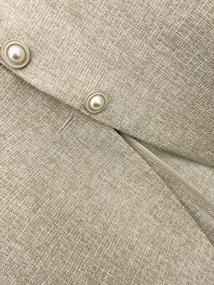 2025 Summer Off-White Women's Vintage High-End Short Suit Jacket - Chic 90s Inspired Design 2025 Summer Off-White Women's Vintage High-End Short Suit Jacket - Chic 90s Inspired Design