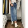 2025 Summer Plus Size American Retro Wide-Leg Jeans for Women - Loose Mid-Length Fashion Pants