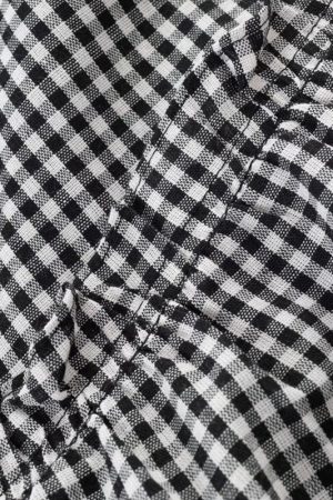 2025 Summer Ruffled Spliced Plaid Mid-Length Skirt with Elastic Waist for Women - Trendy Casual Fashion