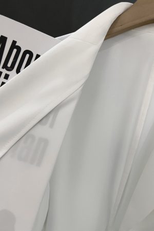 2025 Summer Thin White Loose Short Sleeve Blazer Jacket for Women, Casual Chic Short Suit Top, Trendy Lightweight Fashion