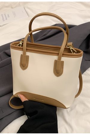 2025 Summer Versatile Water-Resistant Commuter Tote Bag - Fashionable Bucket Crossbody Bag for Women