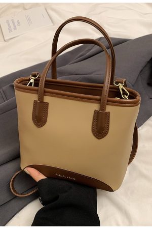 2025 Summer Versatile Water-Resistant Commuter Tote Bag - Fashionable Bucket Crossbody Bag for Women
