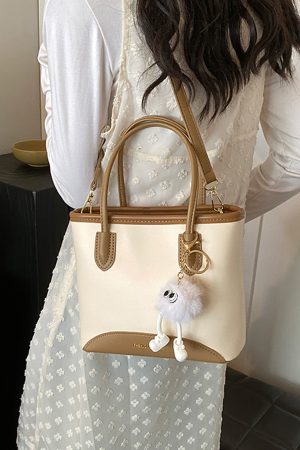 2025 Summer Versatile Water-Resistant Commuter Tote Bag - Fashionable Bucket Crossbody Bag for Women