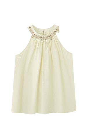 2025 Summer Women's Berry Purple Neck-Hanging Beach Top, Loose Fit Flattering Tank Top, Trendy Casual Style