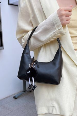 2025 Summer Women's Silver French-Style Baguette Shoulder Bag - Versatile High-End Niche Underarm Bag