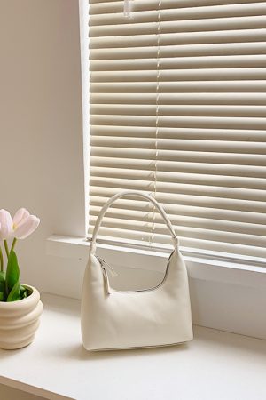 2025 Summer Women's Silver French-Style Baguette Shoulder Bag - Versatile High-End Niche Underarm Bag