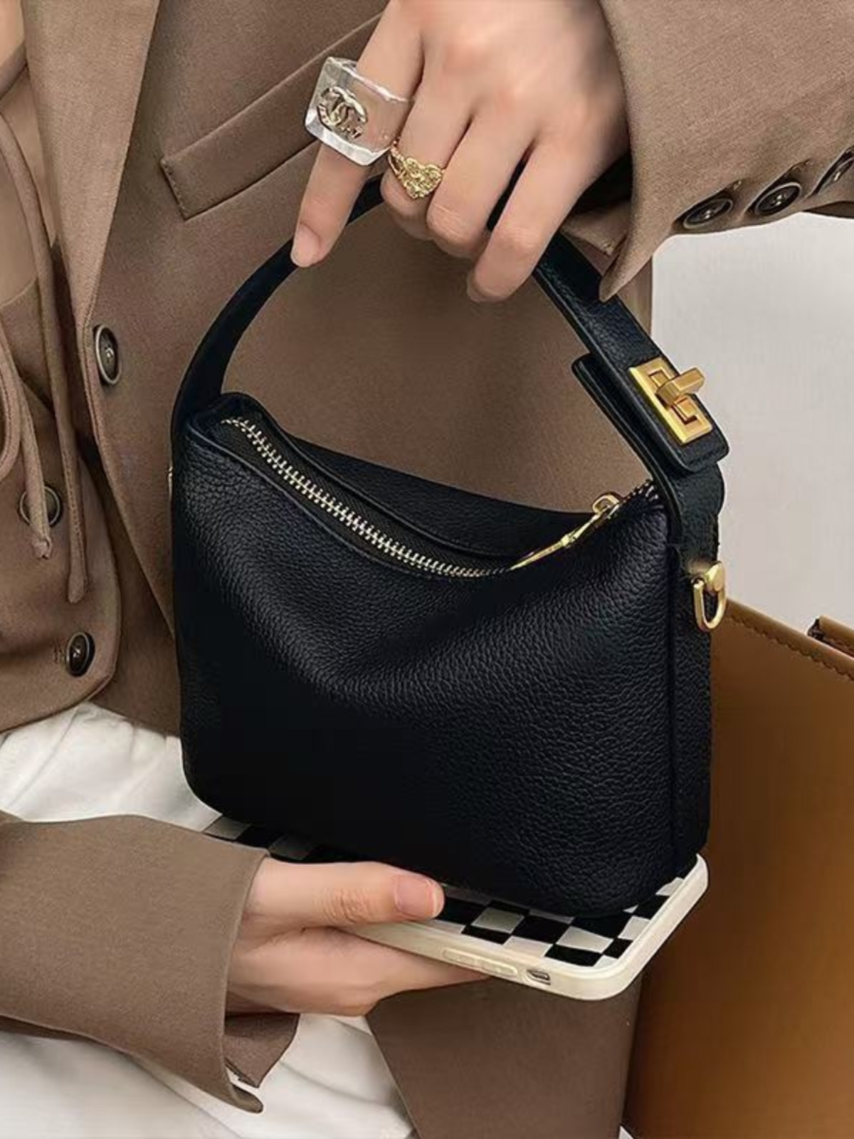 2025 Trendy Cloud Mini Handbag - Women's PU Leather Soft Tote & Crossbody Bag for Work and Lunch 2025 Trendy Cloud Mini Handbag - Women's PU Leather Soft Tote & Crossbody Bag for Work and Lunch