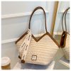 2025 Trendy Retro Hand-Woven Straw Tote Bag for Women - Large Capacity Versatile Shoulder Commuter Bag