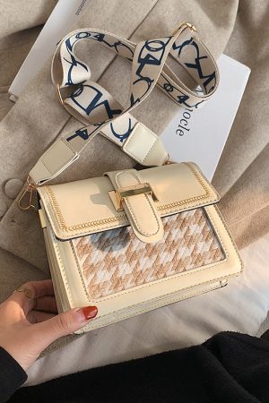 2025 Trendy Women's Small Handbag - Versatile Square Crossbody Bag with Wide Strap for Spring and Summer Fashion