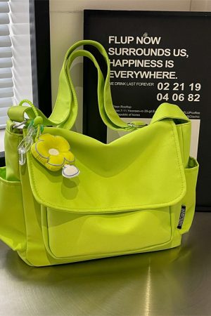 2025 Women's Canvas Single Shoulder Bag - Casual Korean Style Crossbody for College Commuting - Fresh Look