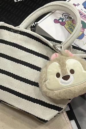 2025 Women's Canvas Tote Bag - Versatile College Commute Handheld Lunch Box & Crossbody Bag for Students