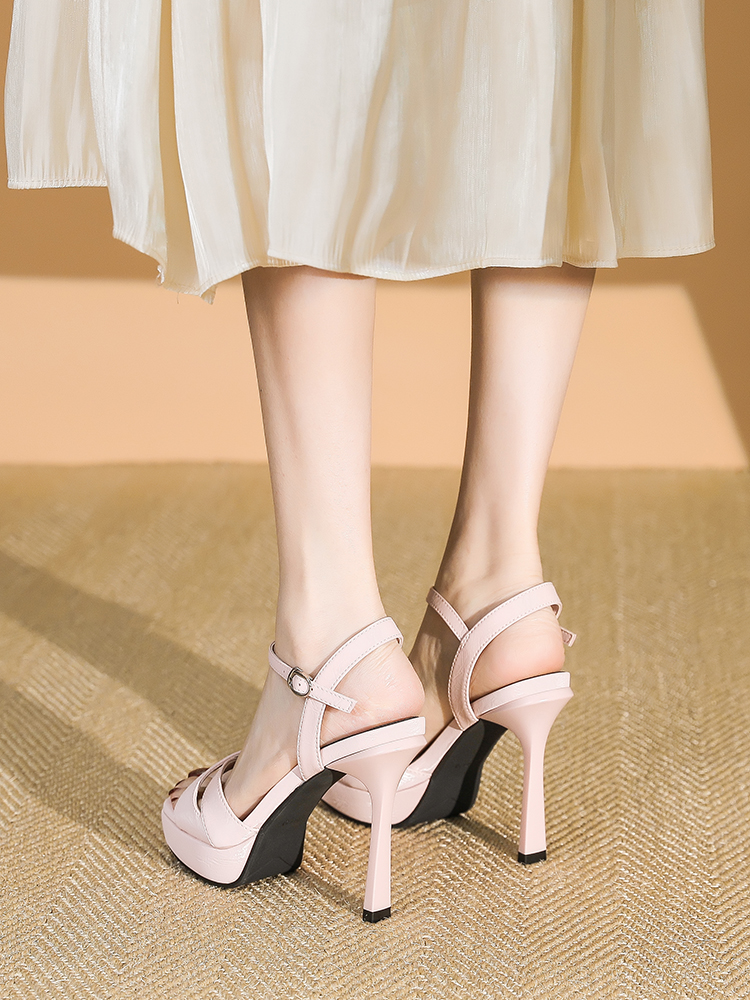 2025 Women's Waterproof Platform Sandals - Sexy One-Strap High Heels for Summer, Versatile Fashionable Shoes for Skirts 2025 Women's Waterproof Platform Sandals - Sexy One-Strap High Heels for Summer, Versatile Fashionable Shoes for Skirts