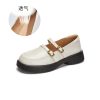 3.2 cm Soft Sole Genuine Leather Mary Jane Shoes for Women - Italian Style Comfortable Spring Footwear