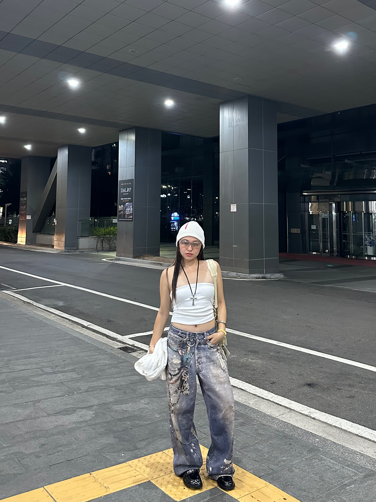 3D Deep Reshape Grunge Aged Layered Chain Print Loose Baggy Straight Pants for Y2K Style Fashion 3D Deep Reshape Grunge Aged Layered Chain Print Loose Baggy Straight Pants for Y2K Style Fashion