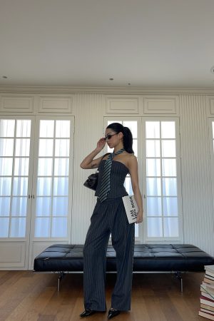 40% Wool High-Quality Bra and Trousers Set - Chic, Comfortable Loungewear for Everyday Style