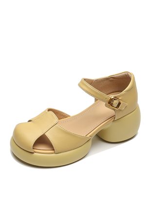 6.5 cm Italian-Style Soft Sole Genuine Sheepskin Leather Outdoor Shoes - Comfortable Fashionable Footwear for Everyday Wear