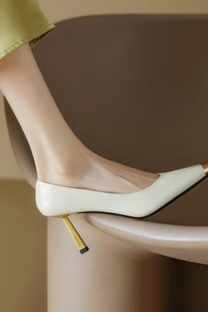 7.5 cm Italian-Style Patent Leather Stiletto Heels for Women - Comfortable Soft Sole, Sexy Genuine Leather Design