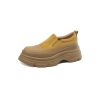 8 cm Italian-Style Soft Sole Genuine Leather Thick-Soled Shoes for Petite Women - Comfortable Spring and Autumn Footwear