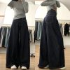 A-Line Wide-Leg Denim Pants for Women, Loose Fit, Casual Style, Flattering for Pear-Shaped Figures, 2025 Trendy Fashion